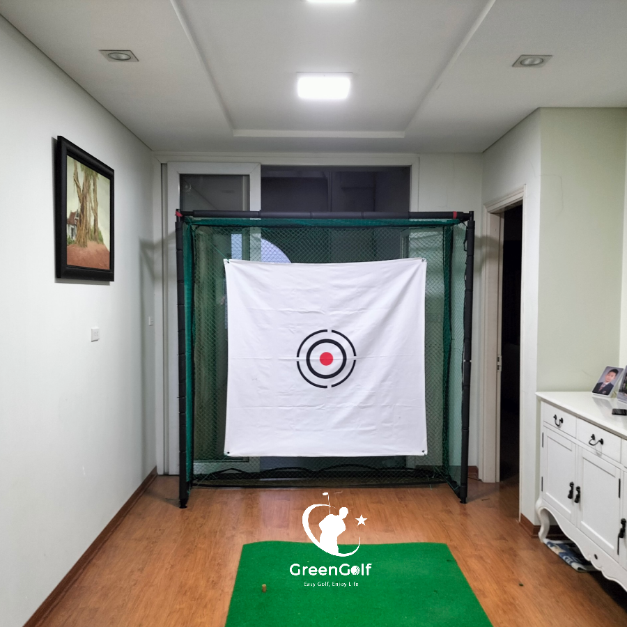 CBKL4.2 - COMBO KHUNG GOLF 2X2X0,5M THẢM TẬP GOLF SWING 1.2M X1.2M