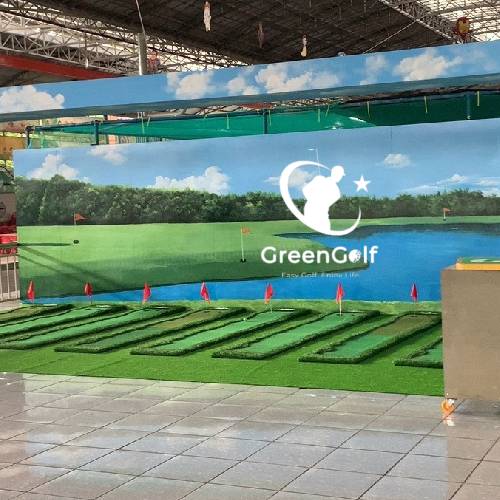 Combo Khung Tập Golf 3x3x3 + Thảm Swing 1m2 x 1m2 + Thảm Put 0.75m x 3m + Thảm Cỏ Nhân Tạo 3m x 3m - CBKL9