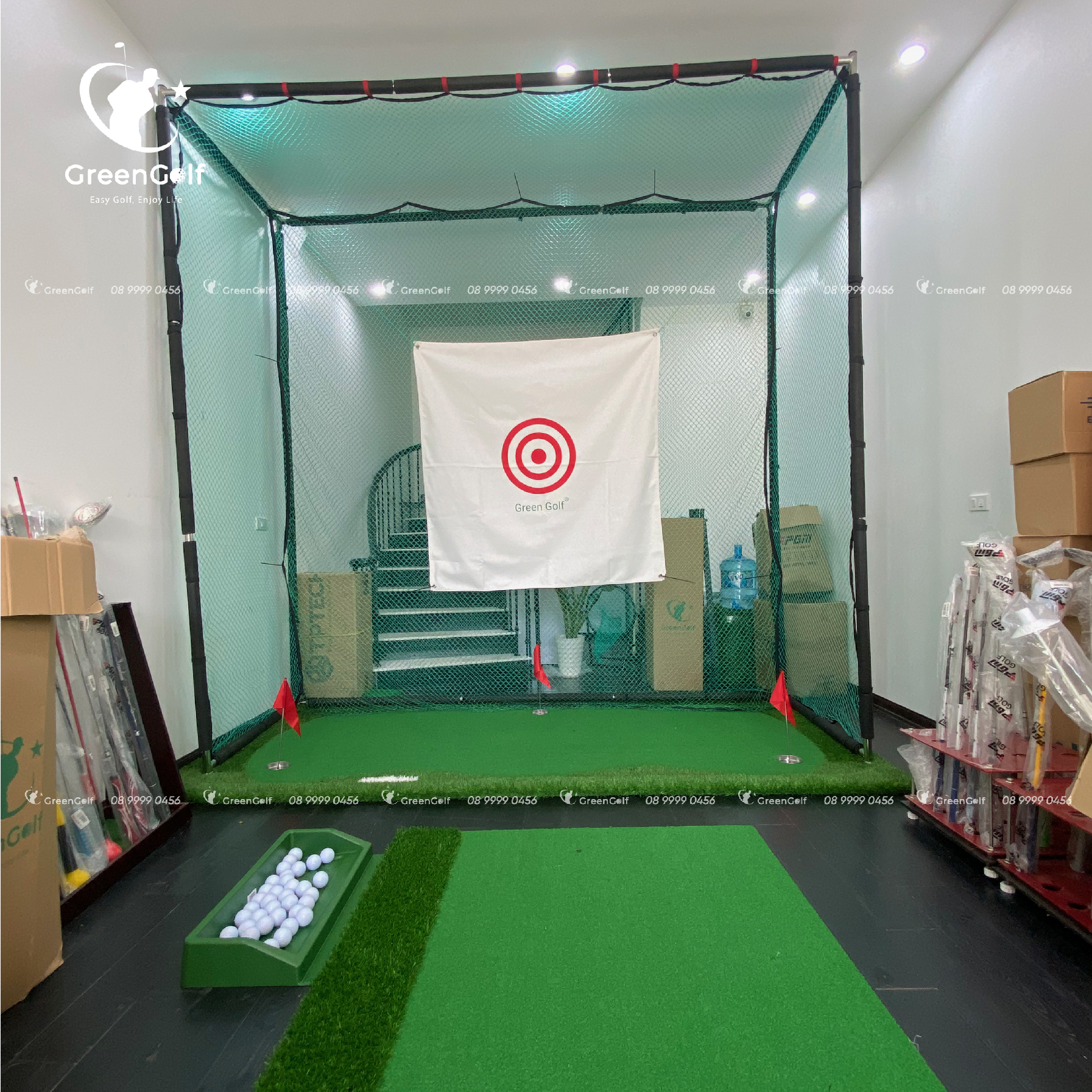 Combo Khung 2.5x2.5x2.5 + Thảm Swing + Thảm cỏ 2,5x2,5 - CBKL6.5