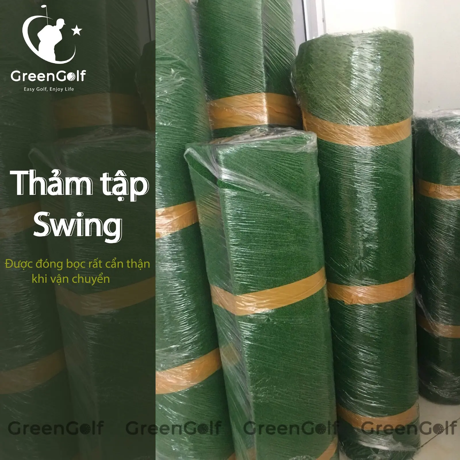 Thảm Tập Swing Golf 2D 1,5 x 1,5M - TTS1515